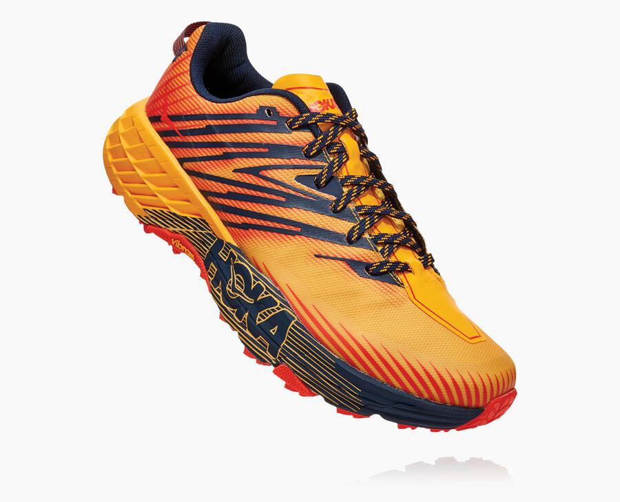 Hoka One One Speedgoat 4 Trailskor Herr - Orange - WCZAX-5321